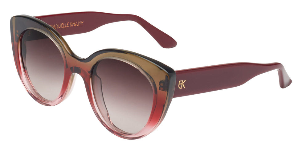 Emmanuelle Khanh® PORTIA Sunglasses EK PORTIA-3167 49 - Kaki Rose Griotte