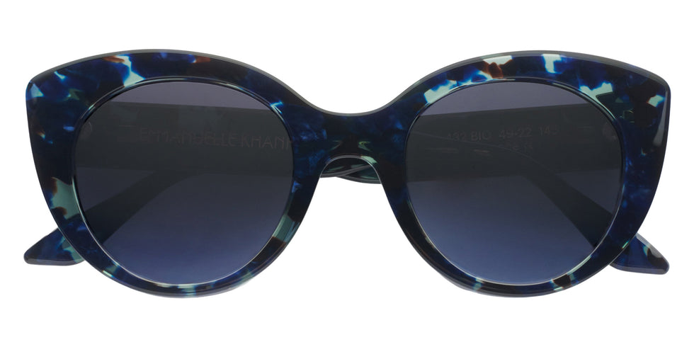 Emmanuelle Khanh® PORTIA Sunglasses EK PORTIA-432 49 - Eclat Bleu Nacre Bio