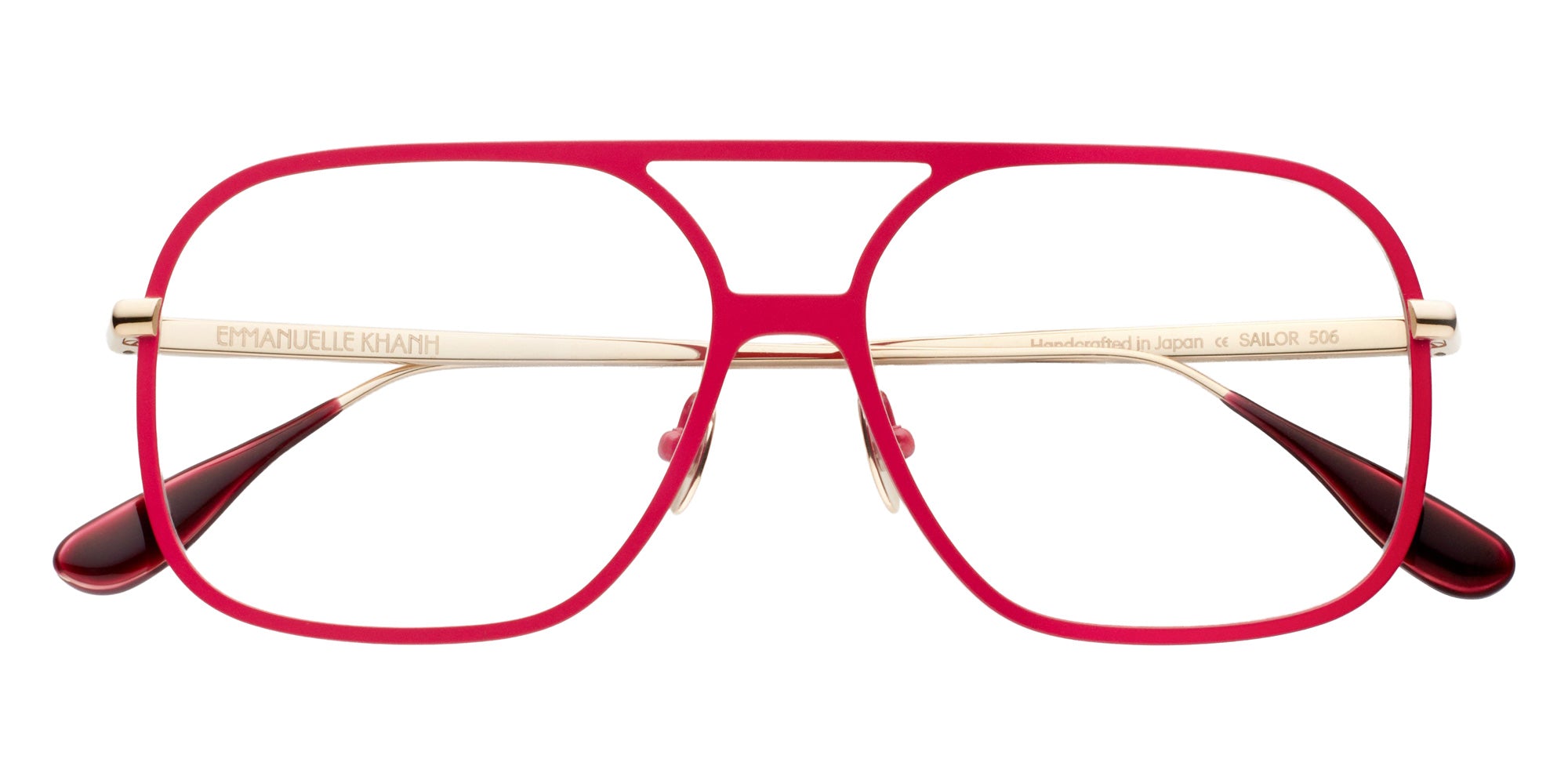Emmanuelle Khanh® SAILOR Eyeglasses EK SAILOR-506 56 - Glossy Rouge