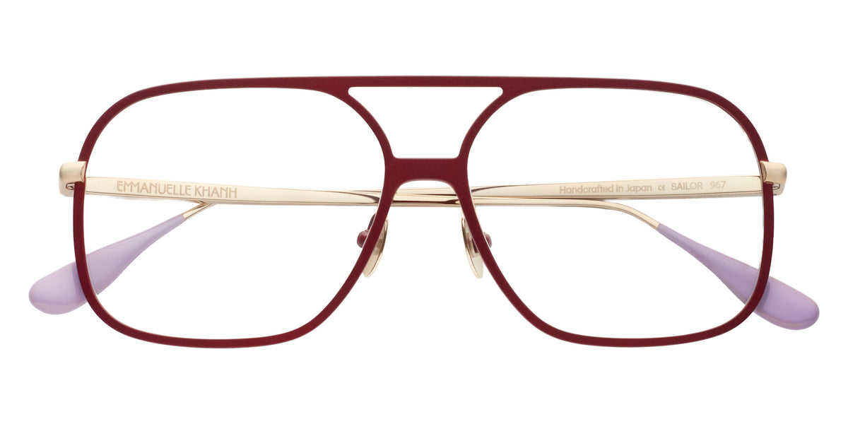 Emmanuelle Khanh® SAILOR Eyeglasses EK SAILOR-967 56 - Laque Griotte