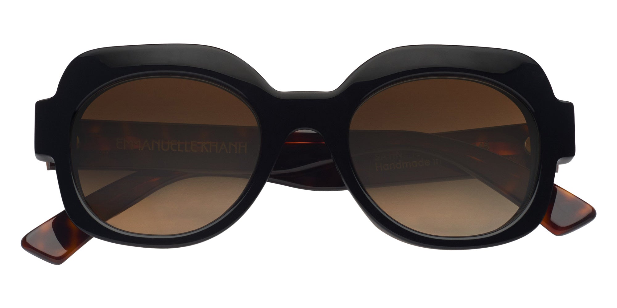 Emmanuelle Khanh® SATIN Sunglasses EK SATIN-16-18 51 - Noir - Ecaille Foncee