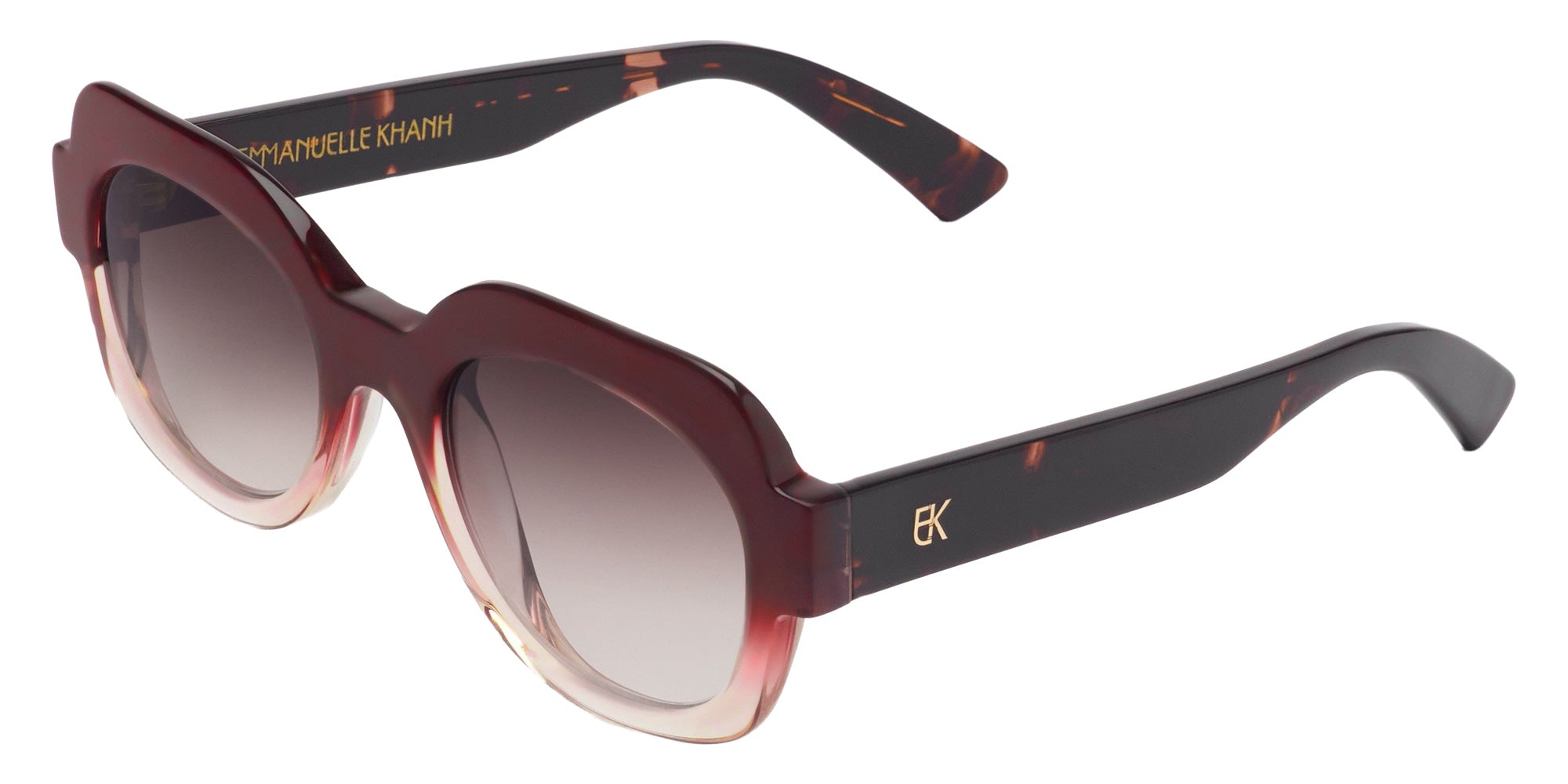 Emmanuelle Khanh® SATIN Sunglasses EK SATIN-304 51 - Degrade Bois De Rose