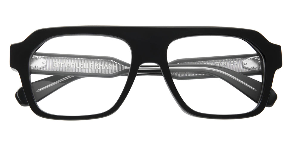 Emmanuelle Khanh® SATURN Eyeglasses EK SATURN-169A 57 - Noir Cristal Bio - Ar