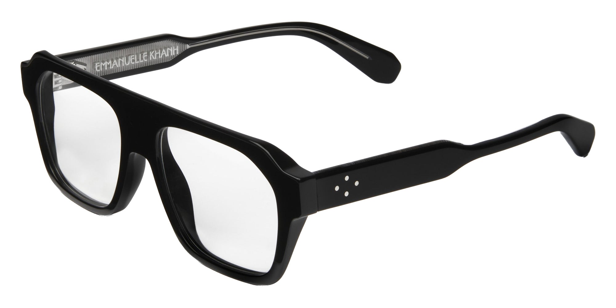 Emmanuelle Khanh® SATURN Eyeglasses EK SATURN-169A 57 - Noir Cristal Bio - Ar