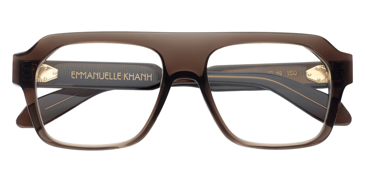 Emmanuelle Khanh® SATURN Eyeglasses EK SATURN-317 57 - Brun Cristal