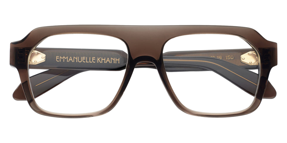 Emmanuelle Khanh® SATURN Eyeglasses EK SATURN-317 57 - Brun Cristal