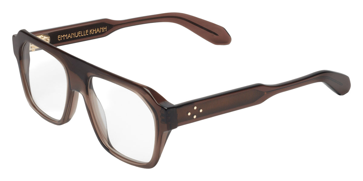 Emmanuelle Khanh® SATURN Eyeglasses EK SATURN-317 57 - Brun Cristal
