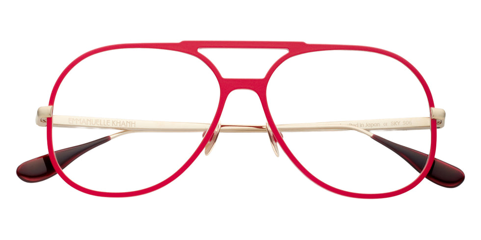 Emmanuelle Khanh® SKY Eyeglasses EK SKY-506 56 - Glossy Rouge