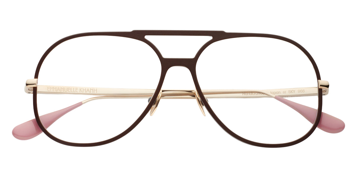 Emmanuelle Khanh® SKY Eyeglasses EK SKY-966 56 - Laque Chocolat
