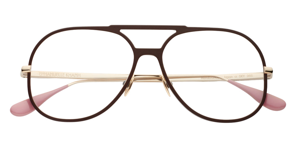 Emmanuelle Khanh® SKY Eyeglasses EK SKY-966 56 - Laque Chocolat
