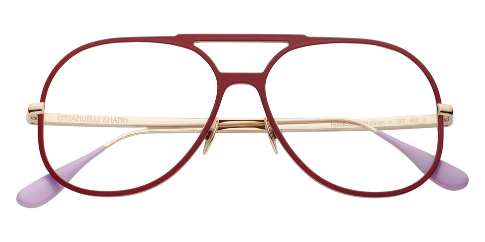Emmanuelle Khanh® SKY Eyeglasses EK SKY-967 56 - Laque Griotte