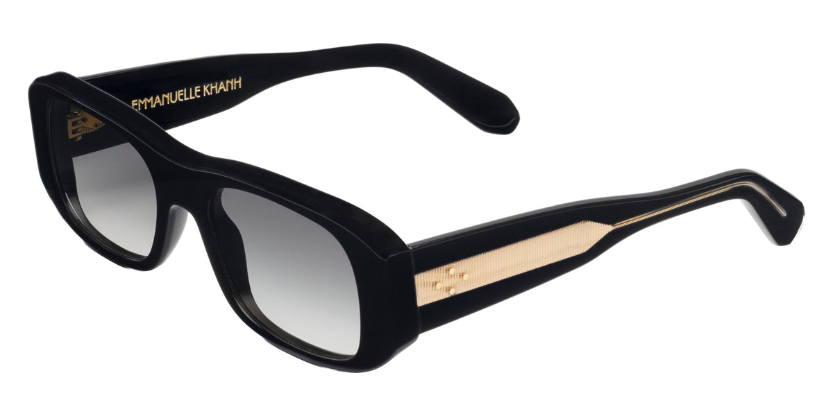 Emmanuelle Khanh® SMOKE Sunglasses EK SMOKE-169O 53 - Noir Cristal Bio - Or