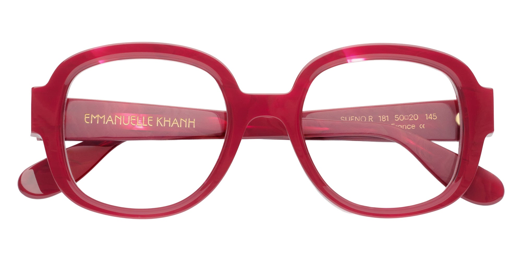 Emmanuelle Khanh® SUENO Eyeglasses EK SUENO-181 50 - Moire Bordeaux