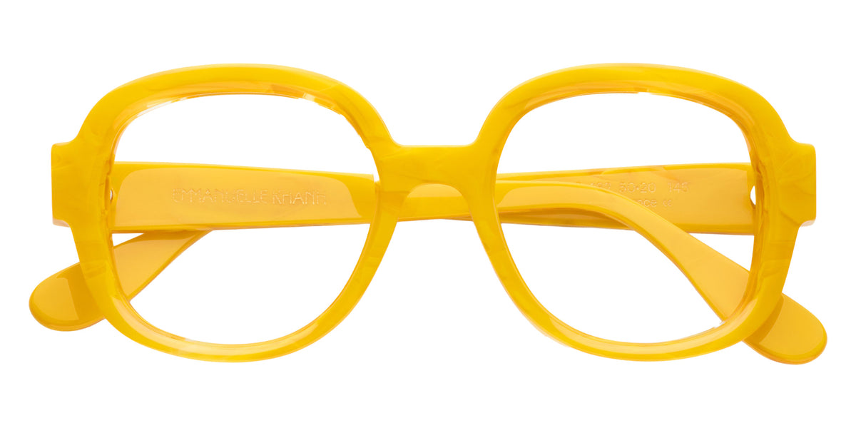 Emmanuelle Khanh® SUENO Eyeglasses EK SUENO-182 50 - Moire Jaune