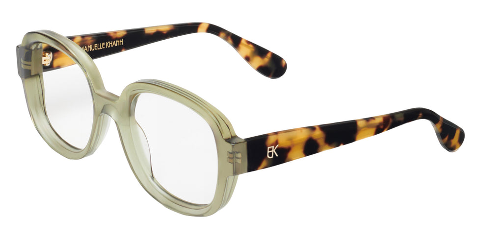 Emmanuelle Khanh® SUENO Eyeglasses EK SUENO-3428 50 - Cristal Olive Ecaille
