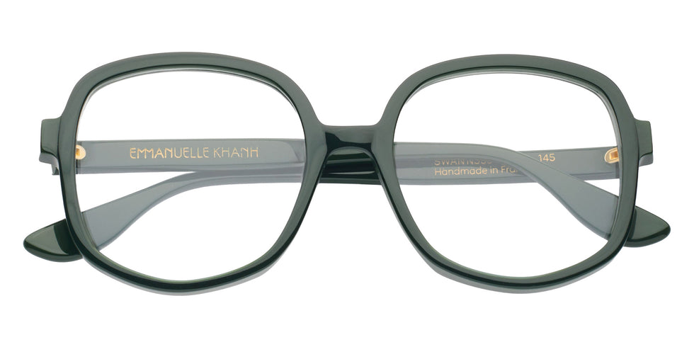 Emmanuelle Khanh® SWAN Eyeglasses EK SWAN-355 52 - Glossy Foret