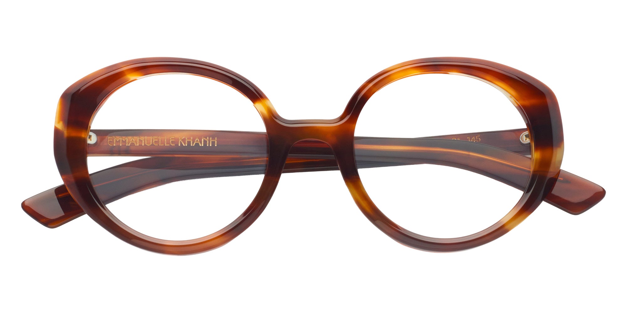 Emmanuelle Khanh® VELVET Eyeglasses EK VELVET-525 50 - Flamme Havana