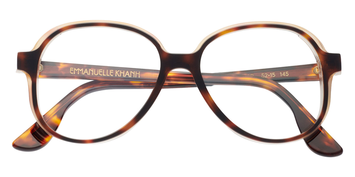 Emmanuelle Khanh® WIND Eyeglasses EK WIND-610 52 - Ecaille Cristal Bio