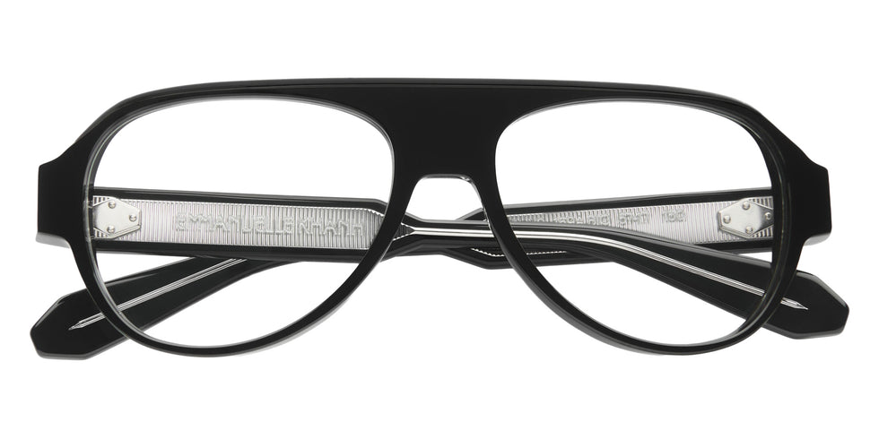 Emmanuelle Khanh® ZEPHYR Eyeglasses EK ZEPHYR-169A 57 - Noir Cristal Bio - Ar