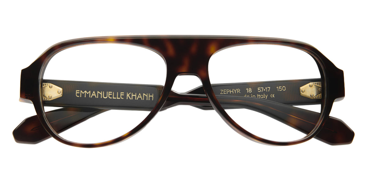 Emmanuelle Khanh® ZEPHYR Eyeglasses EK ZEPHYR-18 57 - Ecaille Foncee