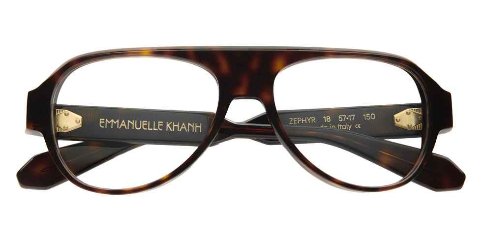Emmanuelle Khanh® ZEPHYR Eyeglasses EK ZEPHYR-18 57 - Ecaille Foncee