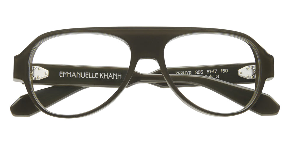 Emmanuelle Khanh® ZEPHYR Eyeglasses EK ZEPHYR-855 57 - Glossy Olive