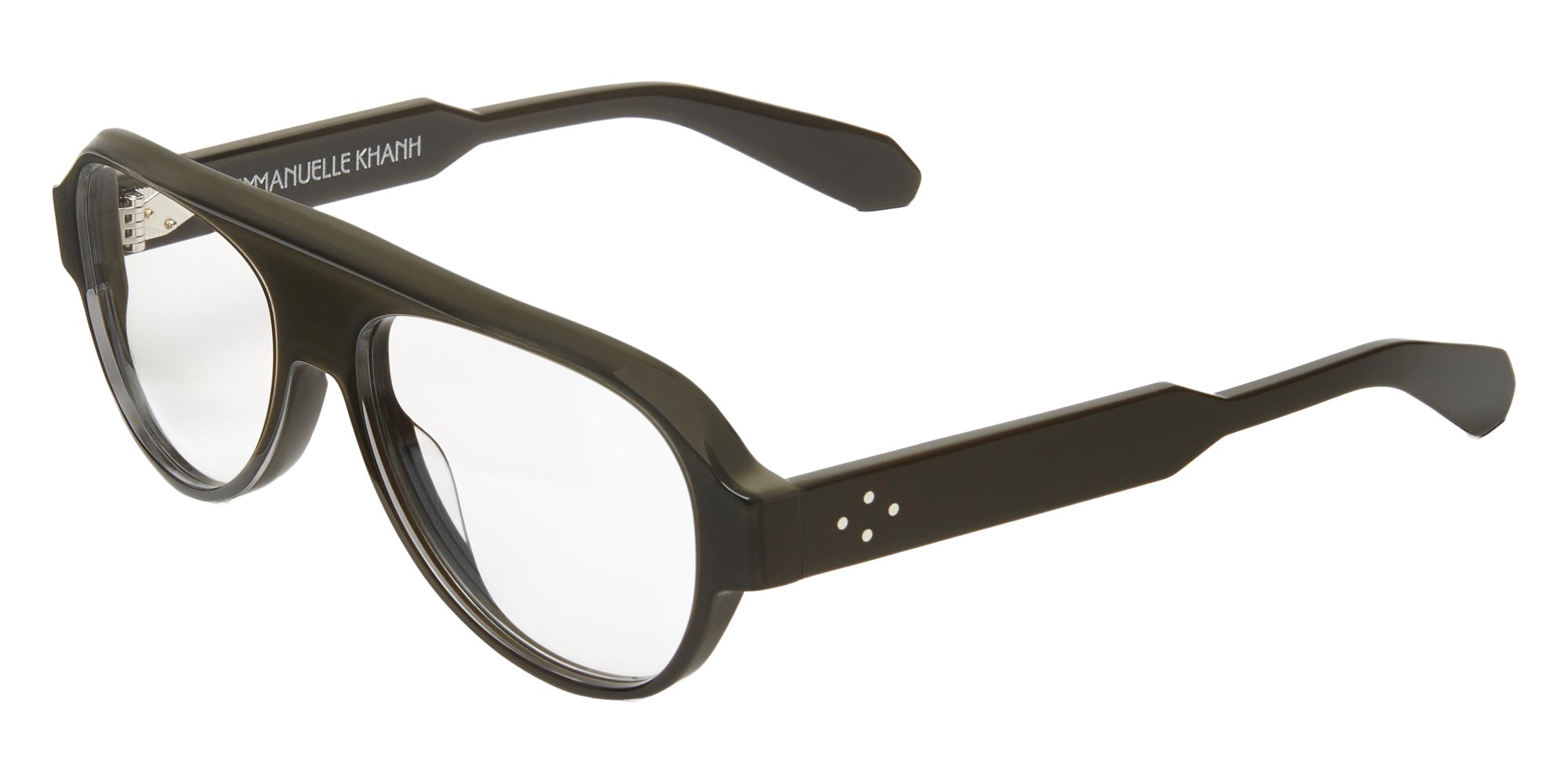 Emmanuelle Khanh® ZEPHYR Eyeglasses EK ZEPHYR-855 57 - Glossy Olive