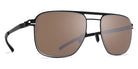 Mykita® ELI MYK ELI Black/White / Polarized Pro Hi-Con Brown 52 - Black/White / Polarized Pro Hi-Con Brown Sunglasses