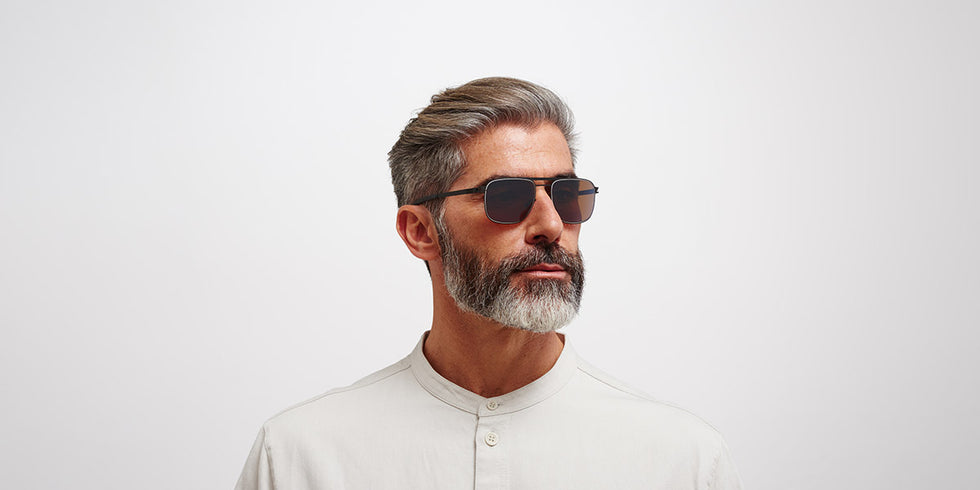 Mykita® ELI MYK ELI Black/White / Polarized Pro Hi-Con Brown 52 - Black/White / Polarized Pro Hi-Con Brown Sunglasses