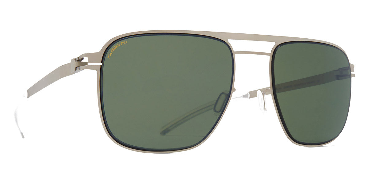 Mykita® ELI MYK ELI Matte Silver/Black / Polarized Pro Green 52 - Matte Silver/Black / Polarized Pro Green Sunglasses