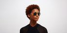 Mykita® ELI MYK ELI Matte Silver/Black / Polarized Pro Green 52 - Matte Silver/Black / Polarized Pro Green Sunglasses