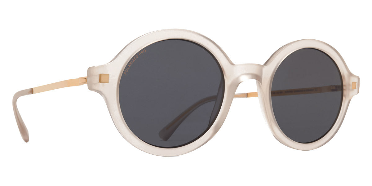 Mykita® ESBO MYK ESBO C101 Matte Champagne/Glossy Gold / Polarized Pro Hi-Con Grey 48 - C101 Matte Champagne/Glossy Gold / Polarized Pro Hi-Con Grey Sunglasses