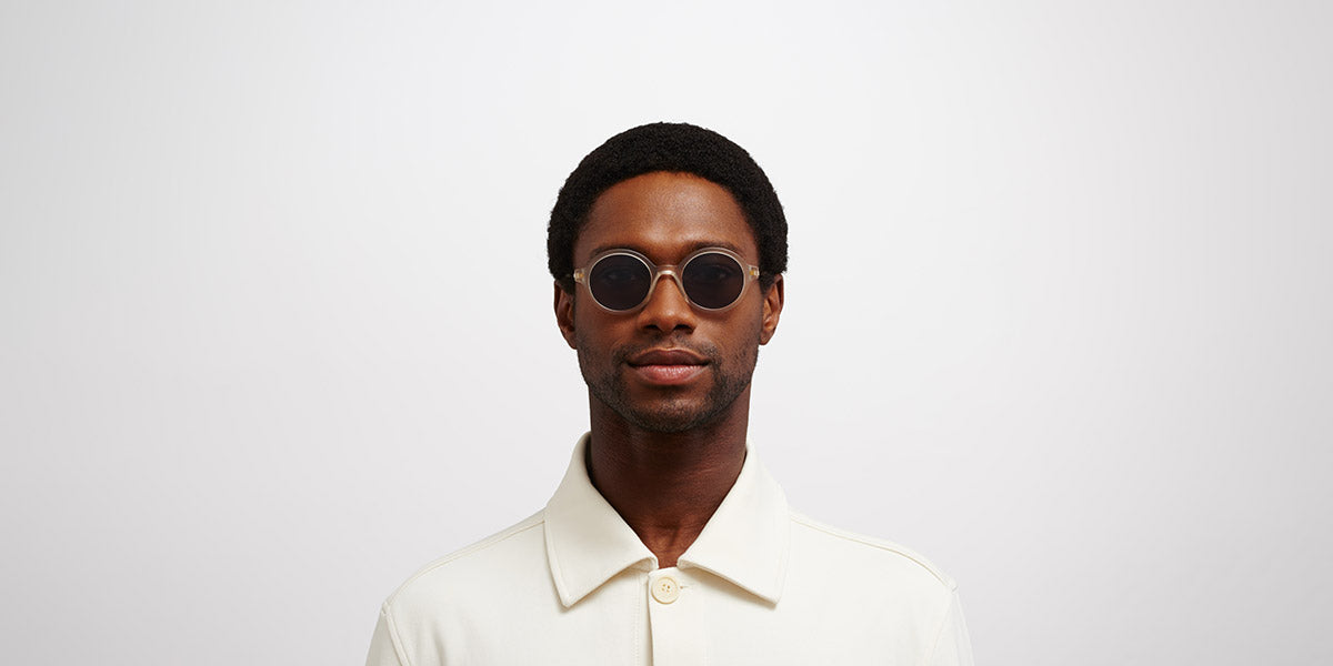 Mykita® ESBO MYK ESBO C101 Matte Champagne/Glossy Gold / Polarized Pro Hi-Con Grey 48 - C101 Matte Champagne/Glossy Gold / Polarized Pro Hi-Con Grey Sunglasses