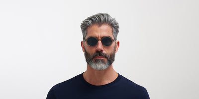 Mykita® ESBO MYK ESBO C106 Matte Taupe/Shiny Graphite / Polarized Pro Ocean Blue 48 - C106 Matte Taupe/Shiny Graphite / Polarized Pro Ocean Blue Sunglasses