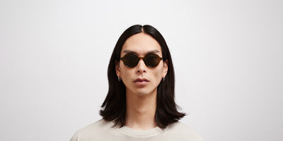 Mykita® ESBO MYK ESBO C114 Peridot/Shiny Graphite / Raw Green Solid 48 - C114 Peridot/Shiny Graphite / Raw Green Solid Sunglasses