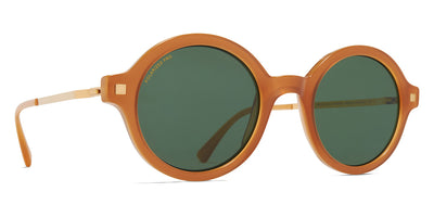 Mykita® ESBO MYK ESBO C99 Brown Dark Brown/Glossy Gold / Polarized Pro Green 15 48 - C99 Brown Dark Brown/Glossy Gold / Polarized Pro Green 15 Sunglasses