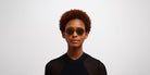 Mykita® ESBO MYK ESBO C99 Brown Dark Brown/Glossy Gold / Polarized Pro Green 15 48 - C99 Brown Dark Brown/Glossy Gold / Polarized Pro Green 15 Sunglasses