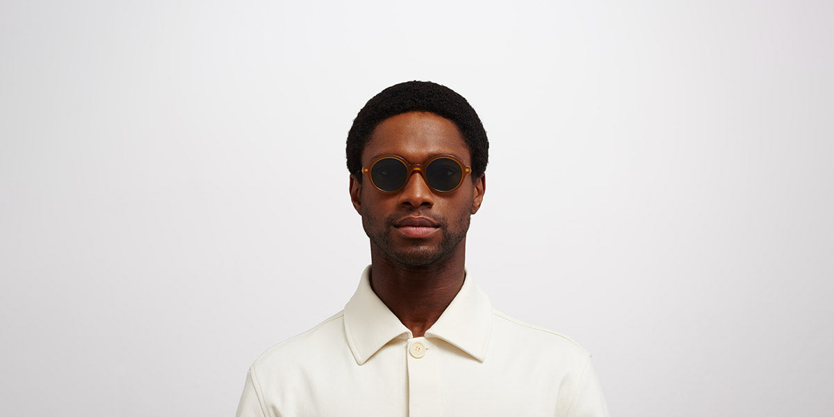 Mykita® ESBO MYK ESBO C99 Brown Dark Brown/Glossy Gold / Polarized Pro Green 15 48 - C99 Brown Dark Brown/Glossy Gold / Polarized Pro Green 15 Sunglasses