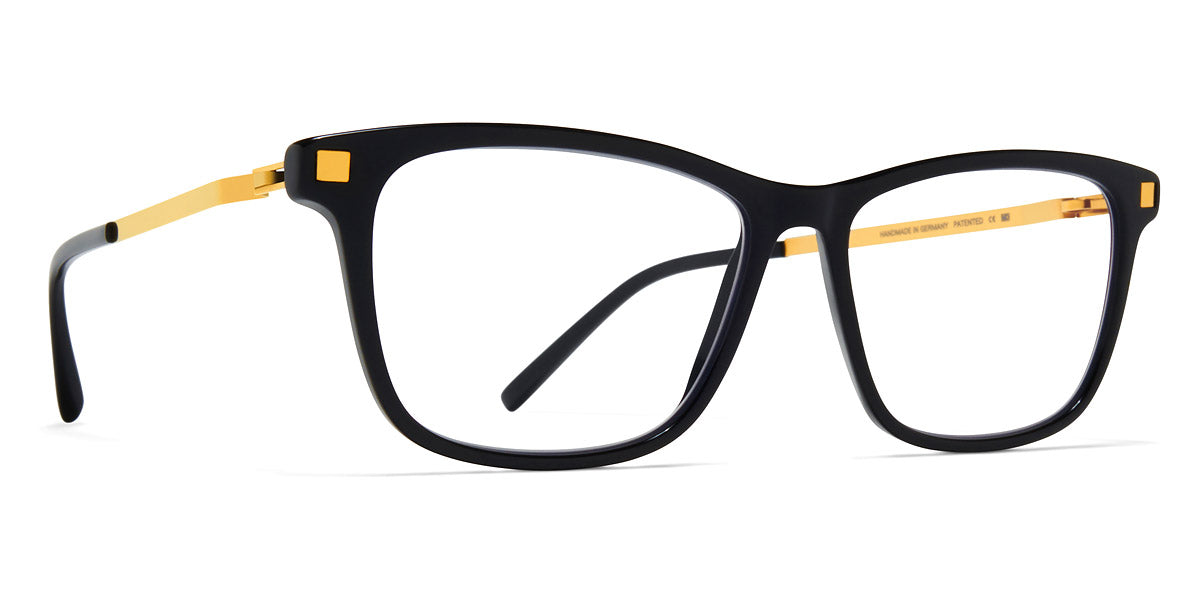 Mykita® ESJA MYK ESJA C6 Black/Glossy Gold 49 - C6 Black/Glossy Gold Eyeglasses