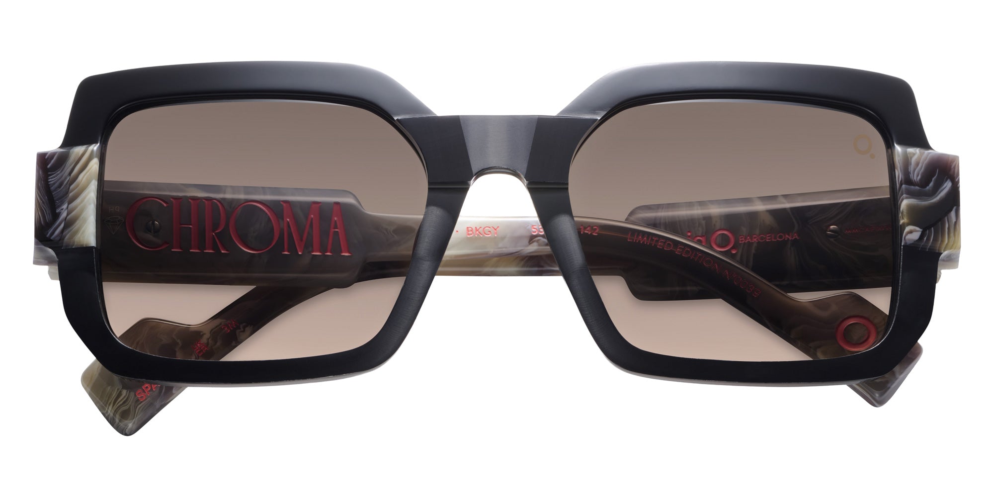 Etnia Barcelona® CHROMA N16 Sunglasses ETB 5 CHR016 53S BKGY - Black