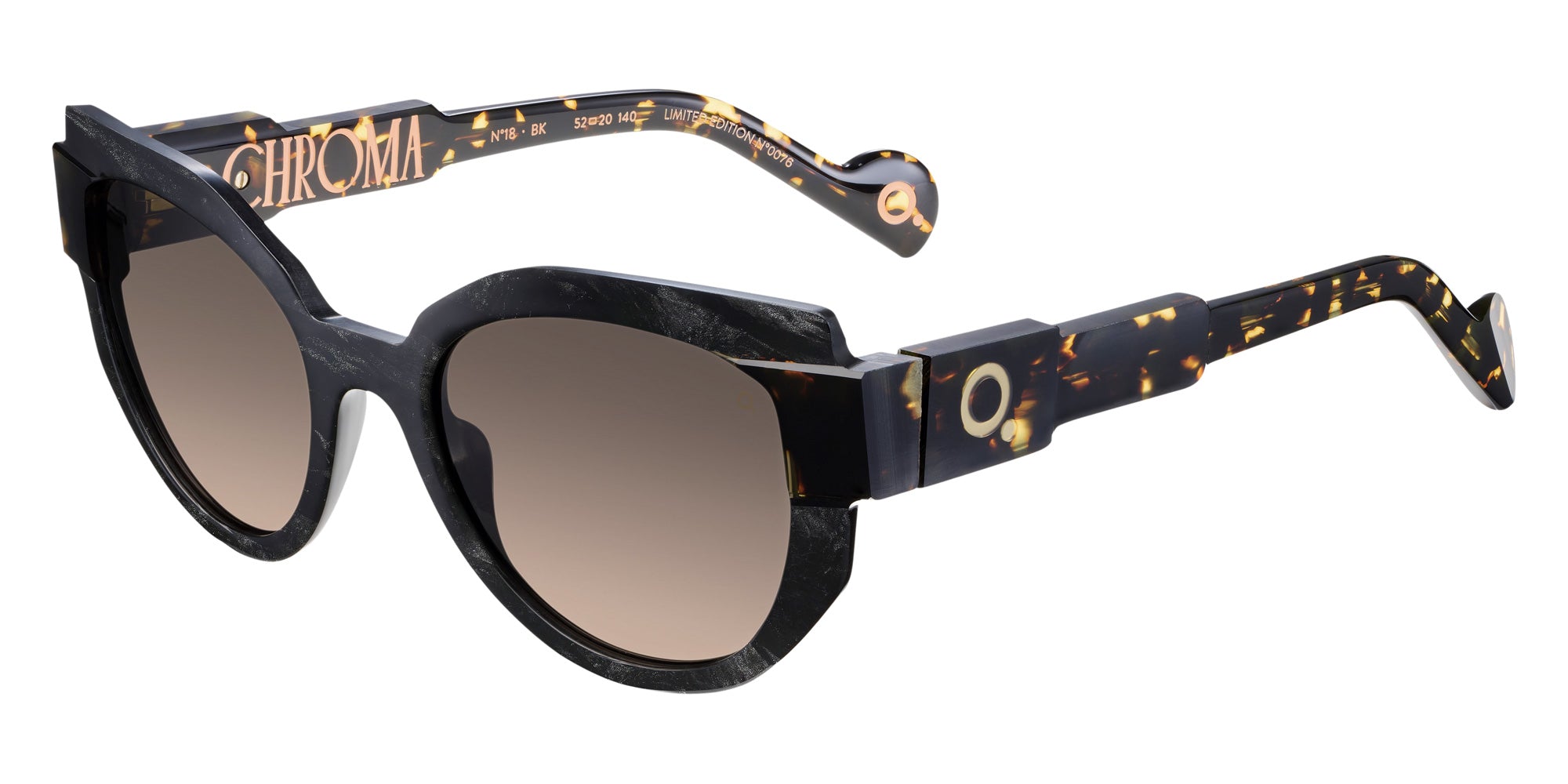 Etnia Barcelona® CHROMA N18 Sunglasses ETB 5 CHR018 52S BK - Black