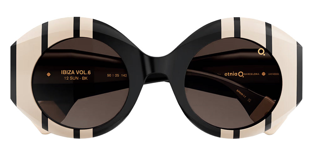 Etnia Barcelona® IBIZA 12 Sunglasses ETB 5 IBIZ12 50S BK - Black