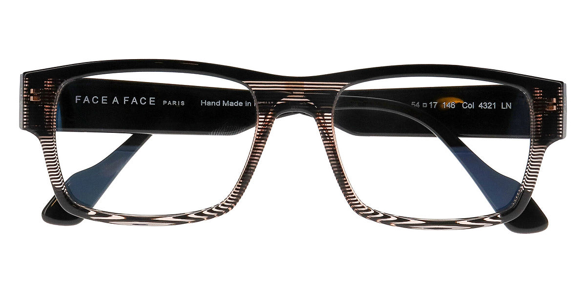 Face A Face® ARMAN 1 FAF ARMAN 1 4321 54 - Transparent Striped Amber (4321) Eyeglasses