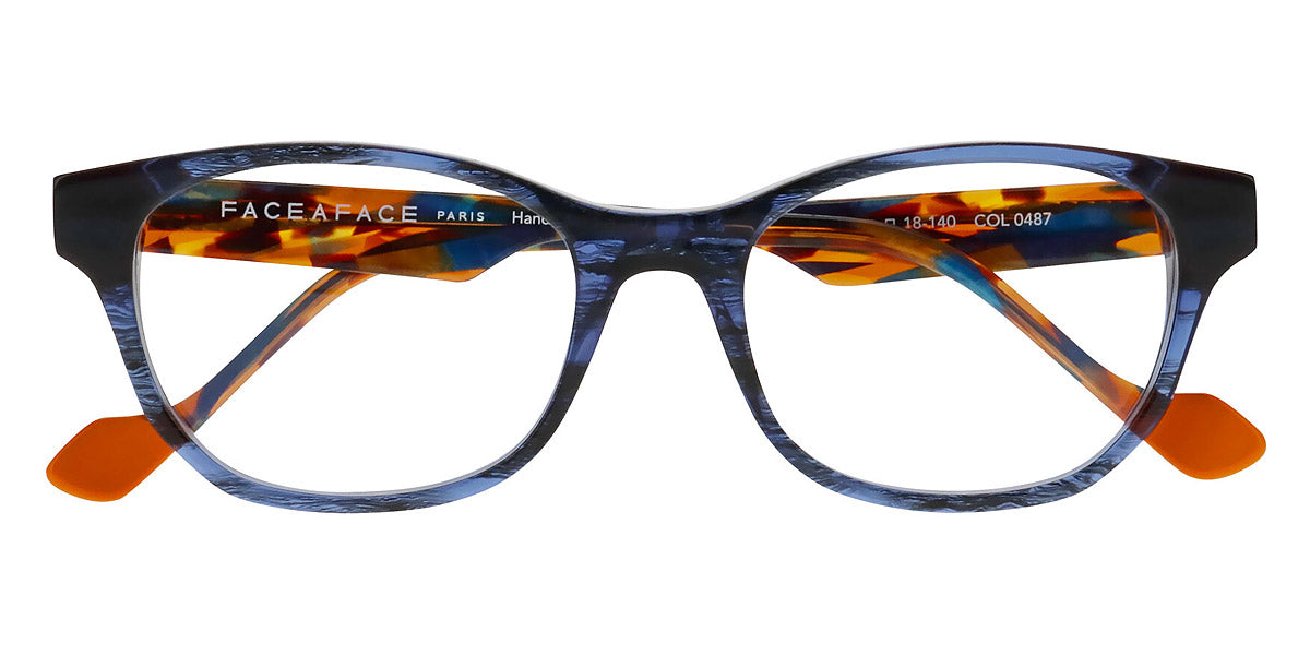 Face A Face® BLAKE 1 FAF BLAKE 1 0487 51 - Dark Blue Feather (0487) Eyeglasses
