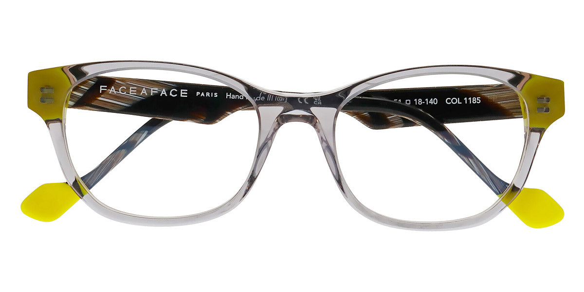 Face A Face® BLAKE 1 FAF BLAKE 1 1185 51 - Light Gray on Peach (1185) Eyeglasses