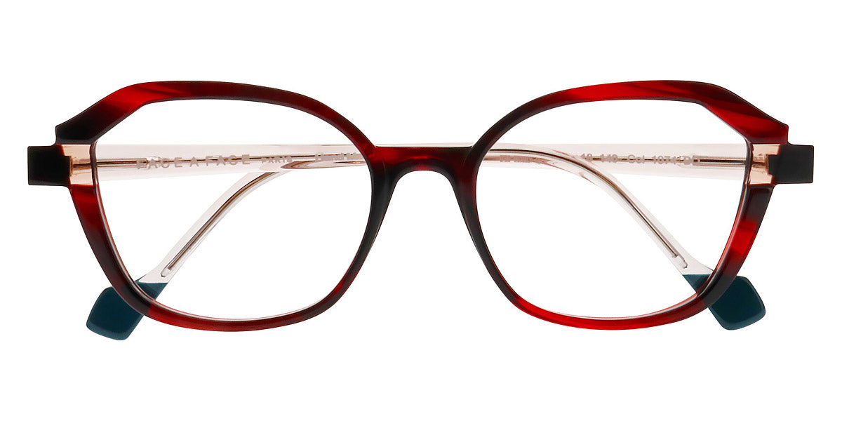 Face A Face® BLINK 2 FAF BLINK 2 1074 52 - Red Transparent Tortoise (1074) Eyeglasses