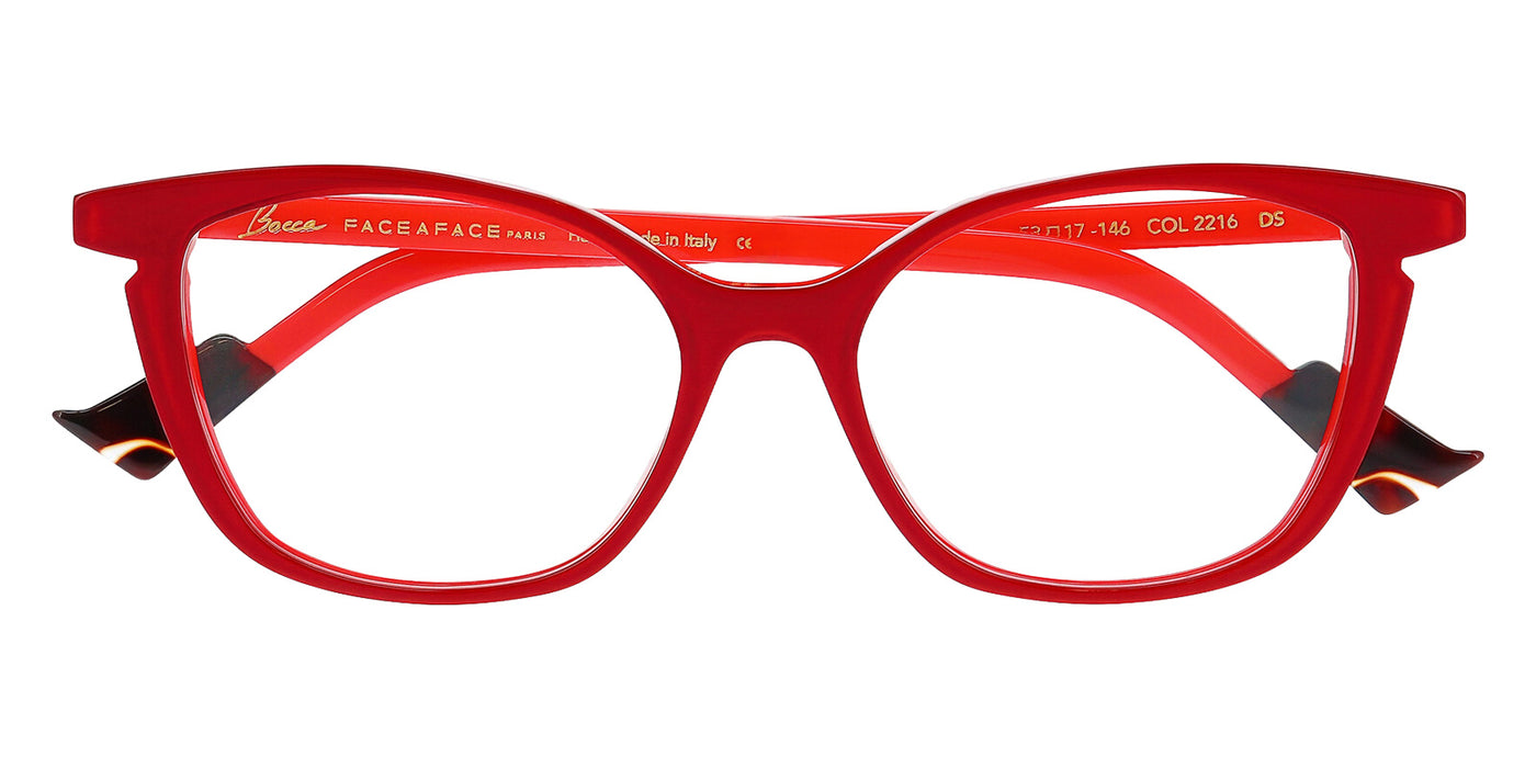 Face a Face® BOCCA FAME 3 FAF BOCCA FAME 3 2216 53 - Red Transparent/ Flash Red Eyeglasses