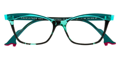 Face A Face® BOCCA KAHLO 2 FAF BOCCA KAHLO 2 3316 53 - Diabolo Green Transparent (3316) Eyeglasses