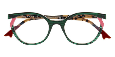 Face A Face® BOCCA KUMA 1 FAF BOCCA KUMA 1 1107 50 - Transparent Striped Dark Green (1107) Eyeglasses