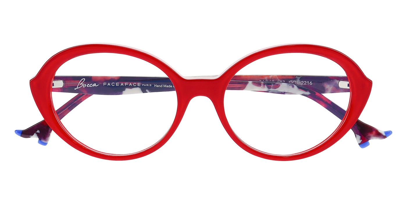 Face A Face® BOCCA PLUM 2 FAF BOCCA PLUM 2 2216 54 - Red Transparent/ Flash Red (2216) Eyeglasses